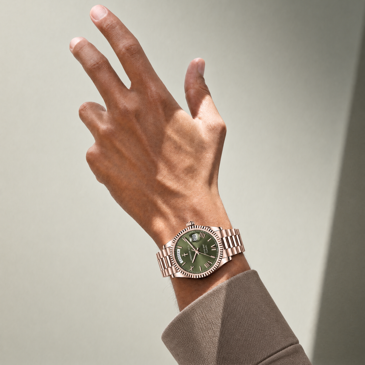Herrenuhr Jeremia 29:11 - Roségoldfarben - Fidelis