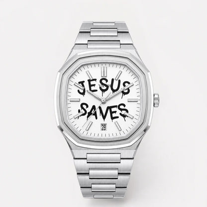 Herrenuhr Jesus rettet - Fidelis