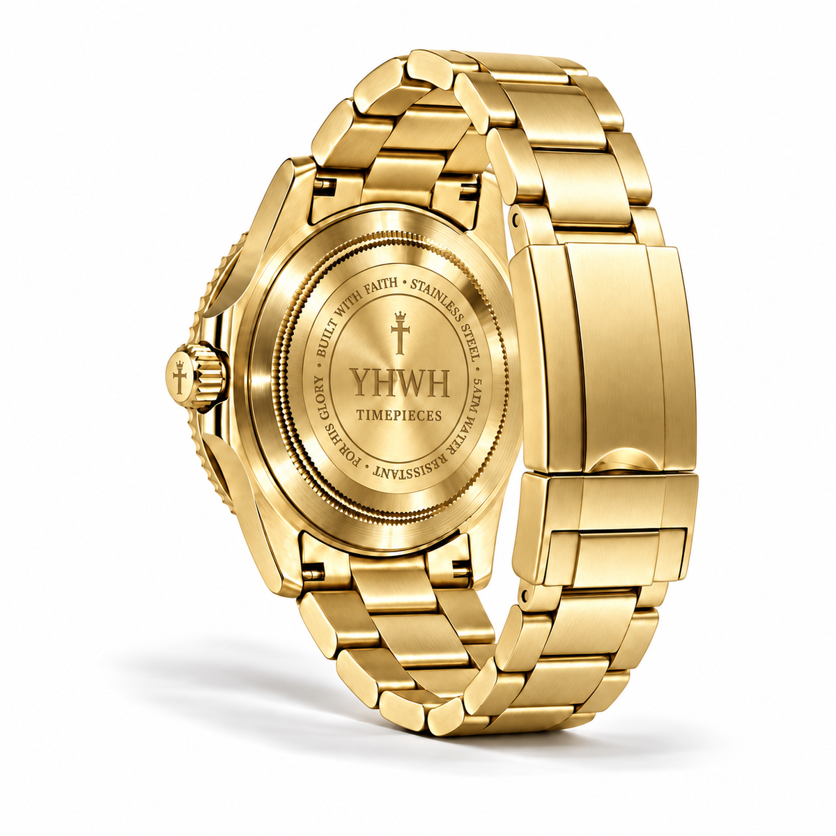 Herrenuhr Offenbarung 19:16 - Goldfarben - Fidelis