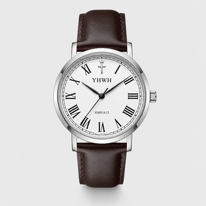 Herrenuhr Johannes 8:12 - Lederarmband - Fidelis