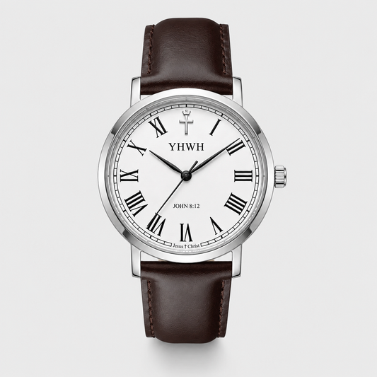 Herrenuhr Johannes 8:12 - Lederarmband - Fidelis