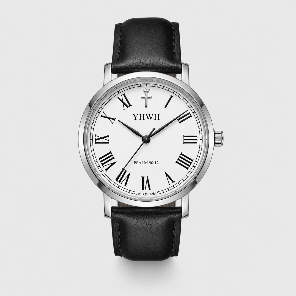 Herrenuhr Psalm 90:12 - Lederarmband - Fidelis