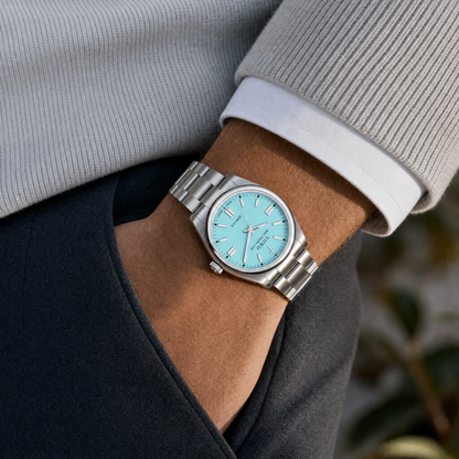 Herrenuhr Weg, Wahrheit, Leben - Tiffanyblau - Fidelis