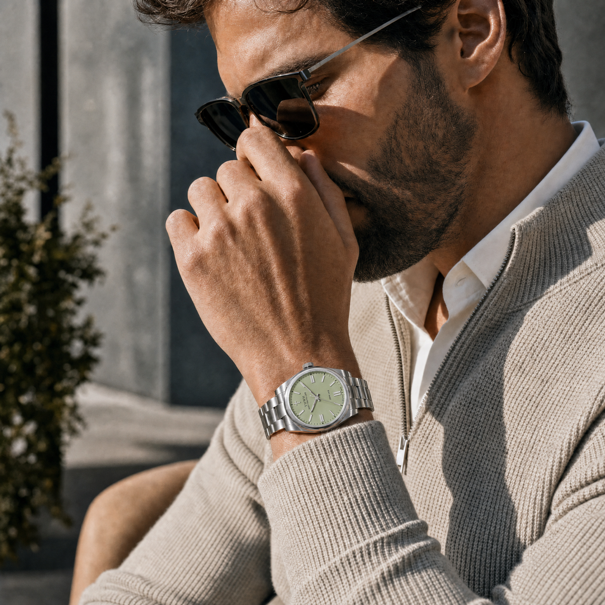 Herrenuhr Weg, Wahrheit, Leben - Pistaziengrün - Fidelis