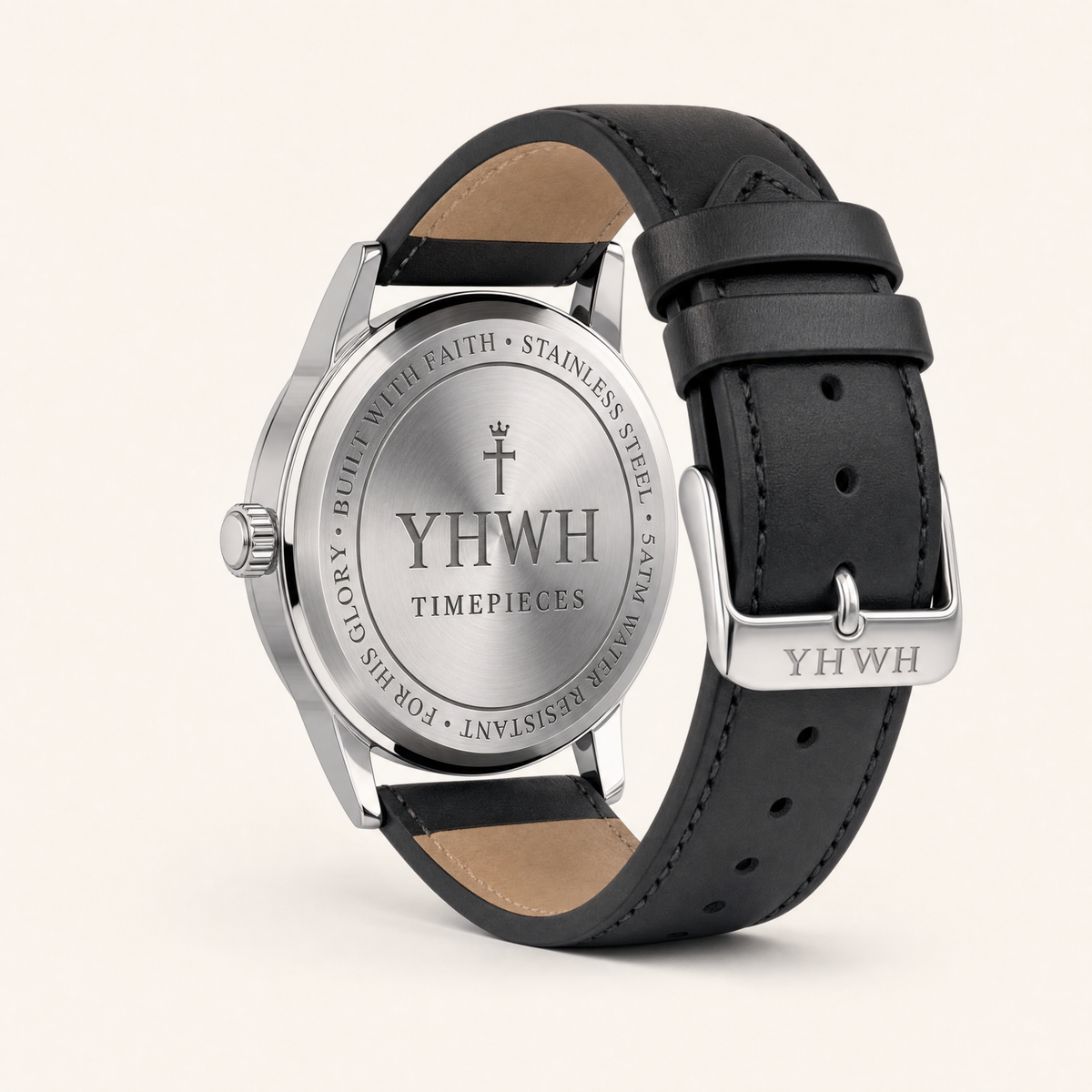 Herrenuhr Psalm 90:12 - Lederarmband - Fidelis