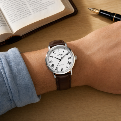 Herrenuhr Johannes 8:12 - Lederarmband - Fidelis