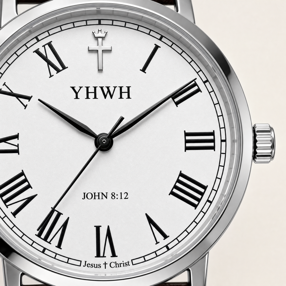 Herrenuhr Johannes 8:12 - Lederarmband - Fidelis