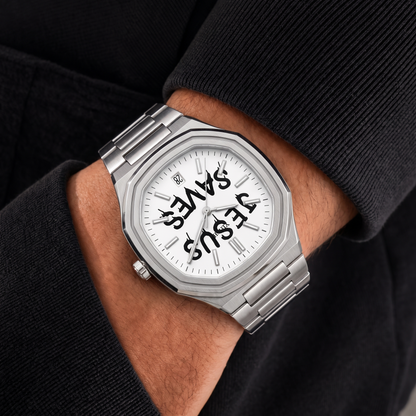 Herrenuhr Jesus rettet - Fidelis