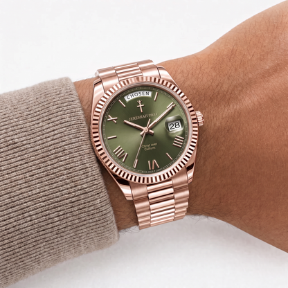 Herrenuhr Jeremia 29:11 - Roségoldfarben - Fidelis