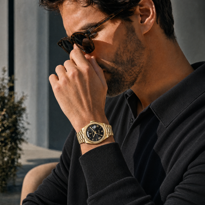 Herrenuhr Philipper 4:13 - Goldfarben - Fidelis