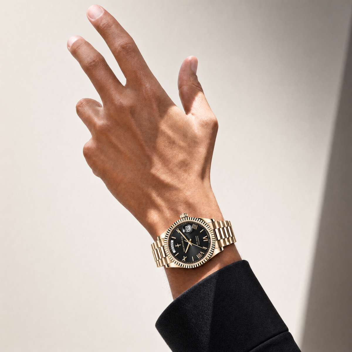 Herrenuhr Philipper 4:13 - Goldfarben - Fidelis